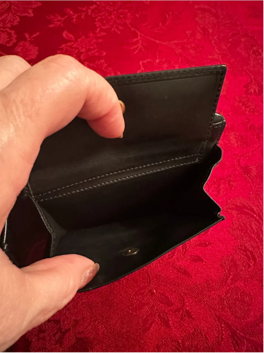 Celine Black Macadam Triomphe Coated Canvas Bifold Wallet